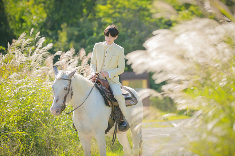 新郎様も乗りこなしてます