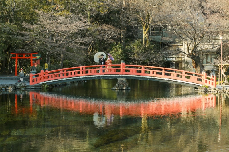 神社でのお写真。