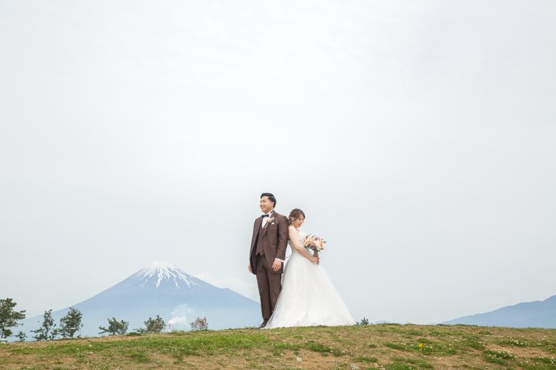 曇りでも富士山が綺麗にみえてくれました！