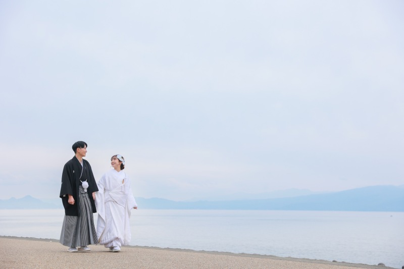 海の綺麗な公園で
