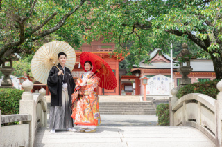 夏の浅間大社和装撮影