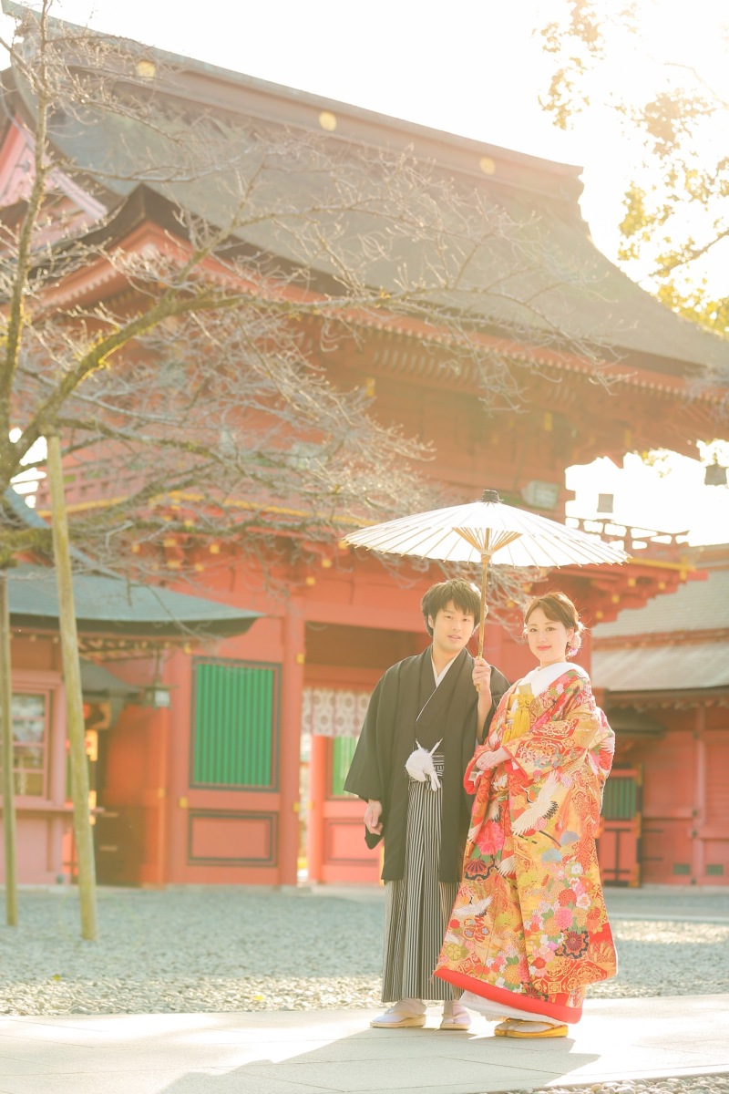 神社内を回って撮影