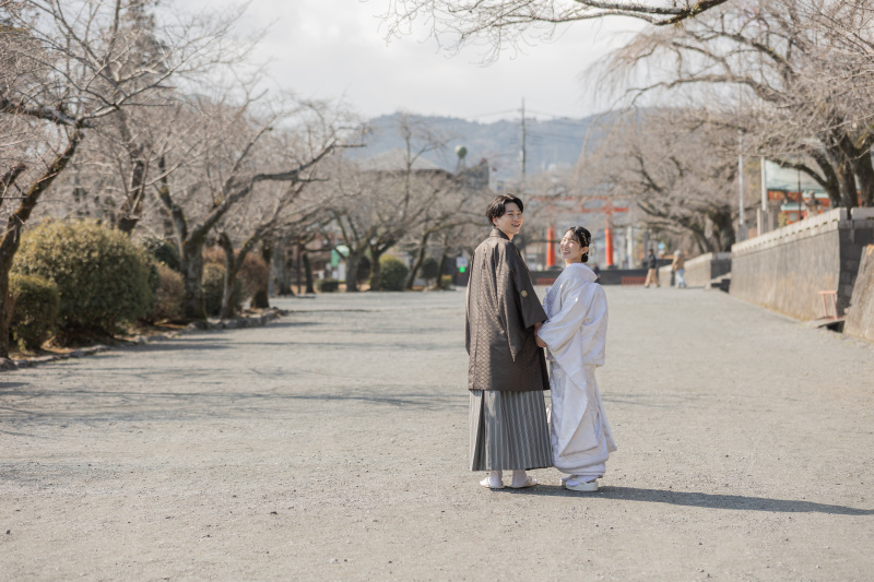 お二人振り向きショット