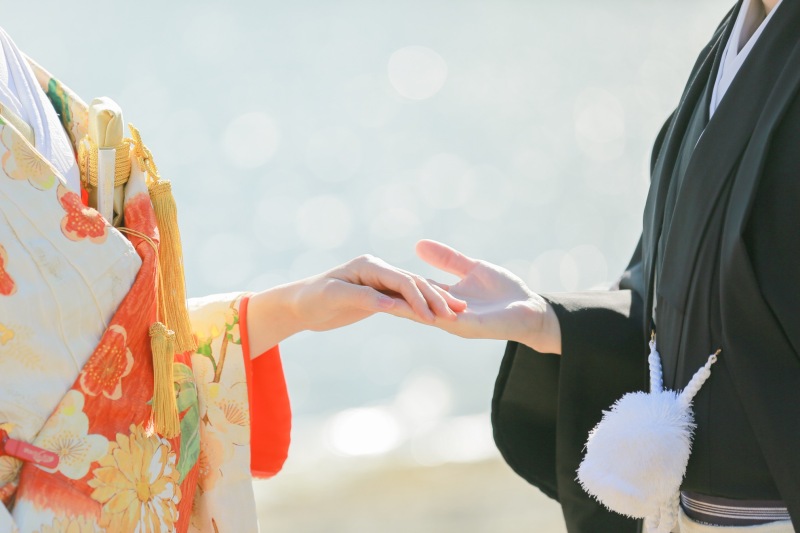 手元ショットも