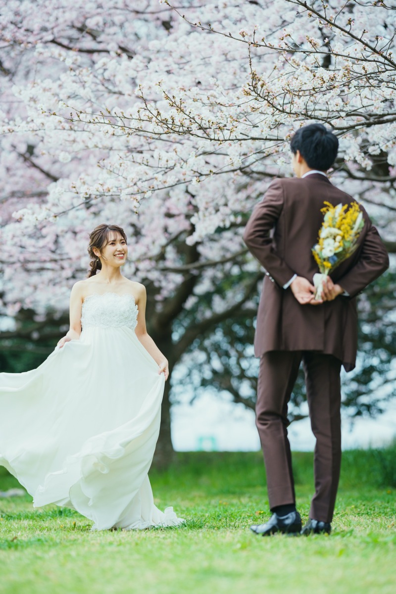 ウェディングドレスをふんわり