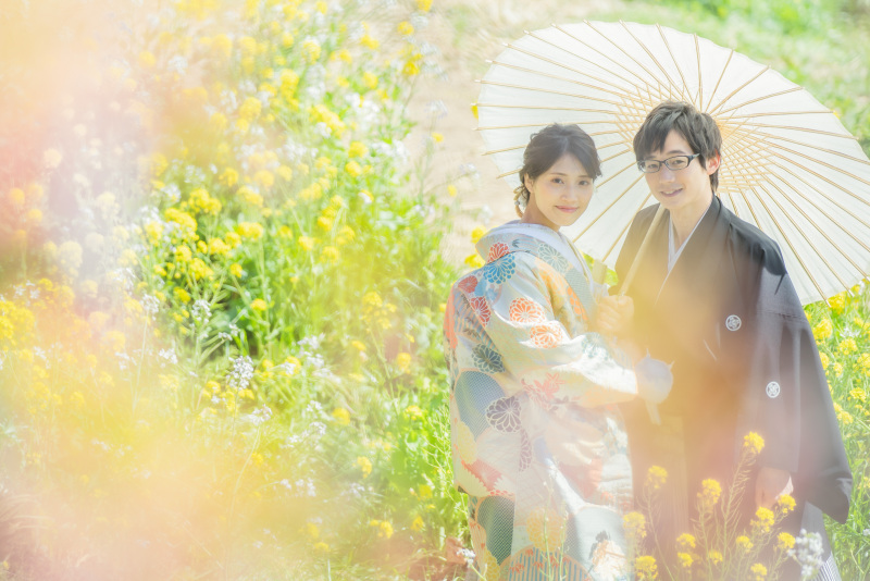 柔らかい色合いがふんわり