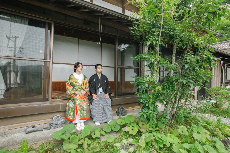 ご実家の縁側で