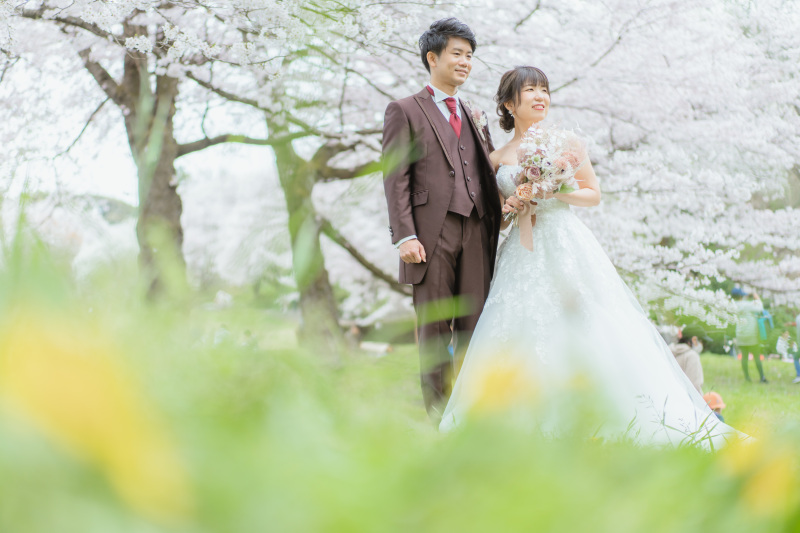 ウェディングドレスでの撮影