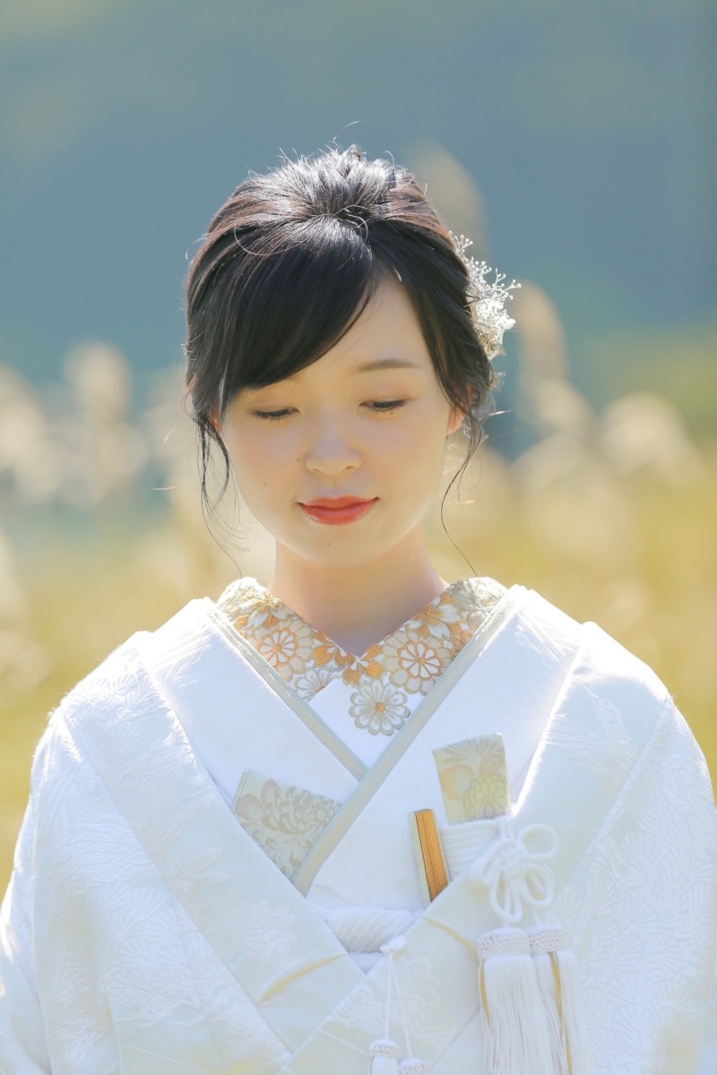 襟元のコーディネートを少しアレンジを入れて