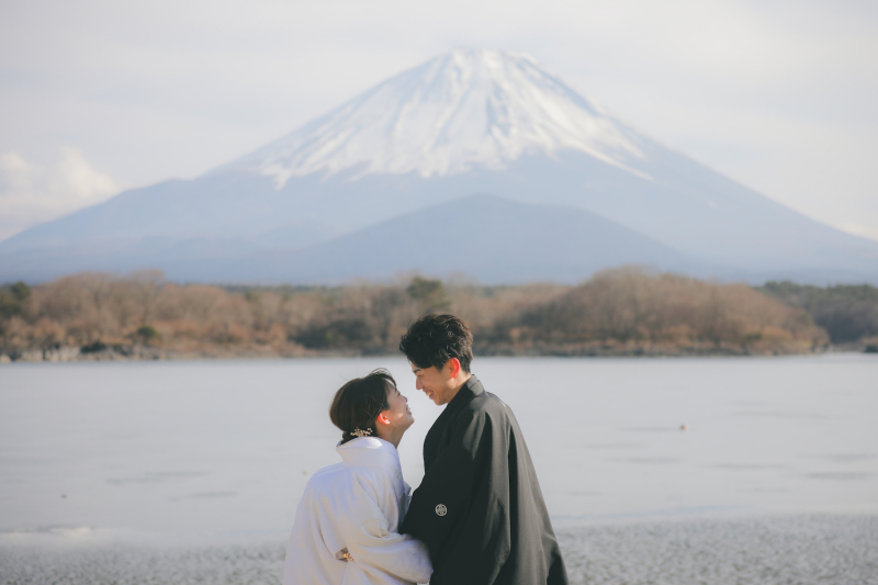 富士山の目の前で