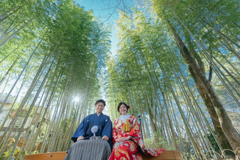 和装洋装満喫【和装+洋装：修善寺ロケーション＋選べる1箇所】全データ美肌レタッチ付き+アルバム+台紙