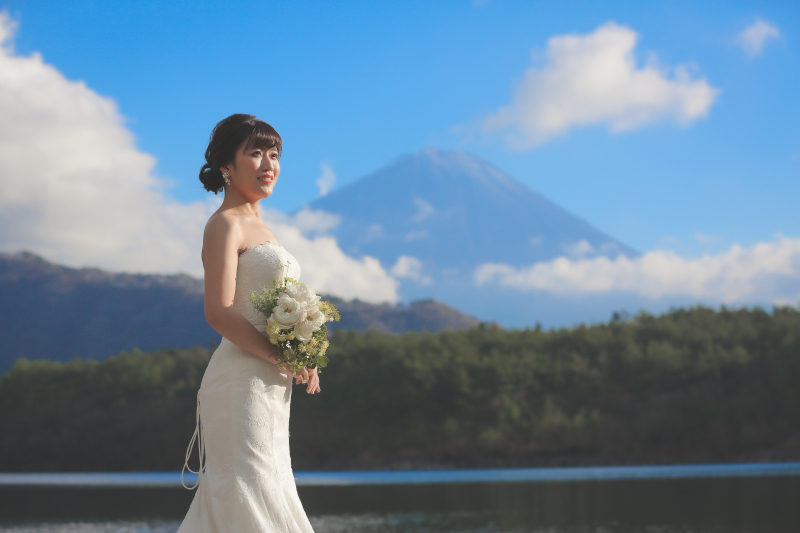 富士山の撮影を楽しめるスペシャルプラン【和装+洋装:富士山満喫スペシャルロケーション】全データ美肌レタッチ付き+ 台紙1冊