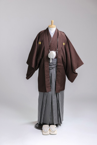 茶紋付／仙台平