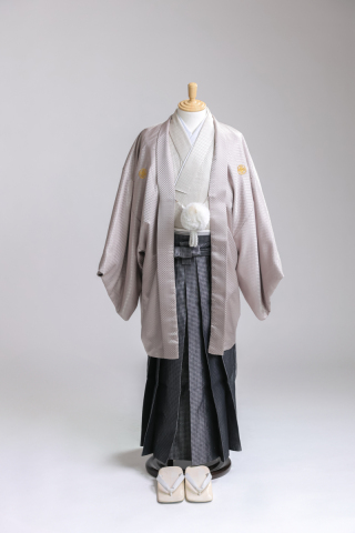 モカ紋付／市松