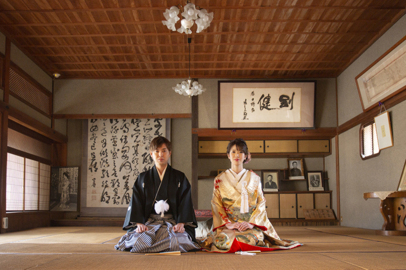 和室での撮影も