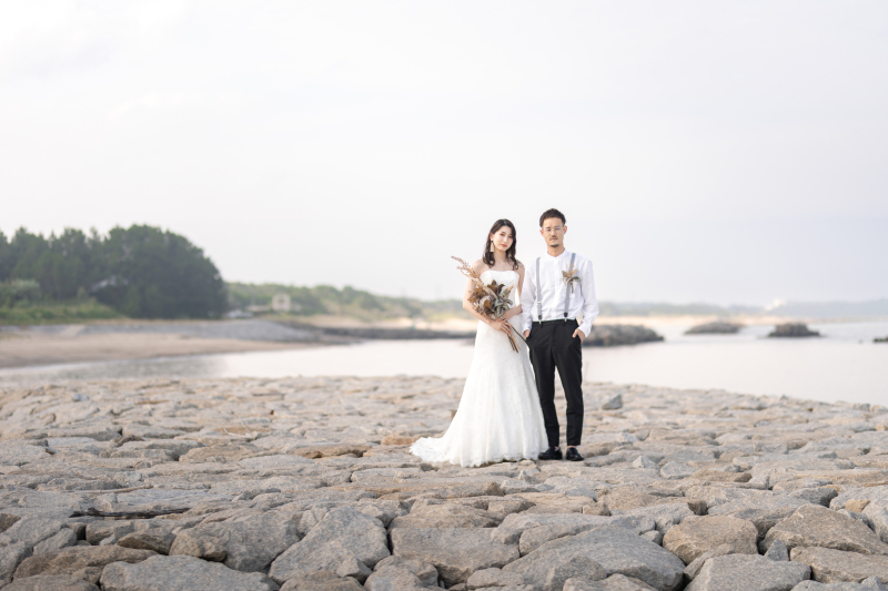 大人なおふたりの海ロケ