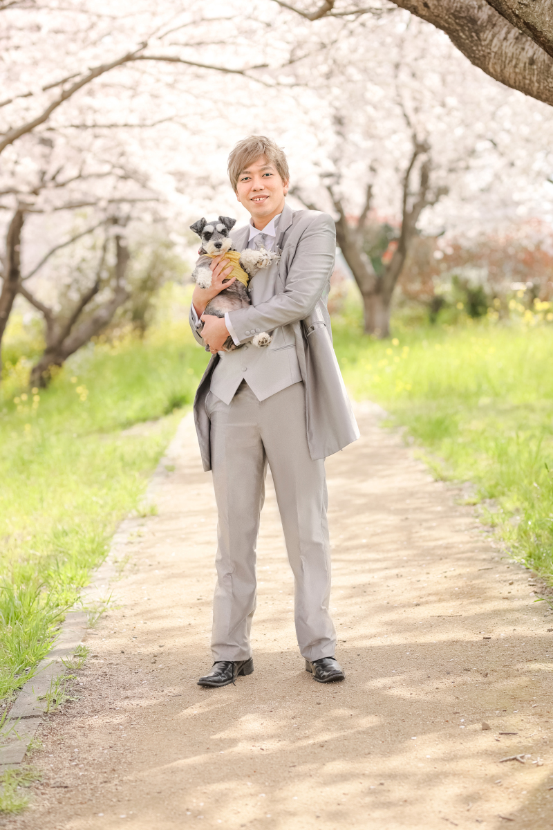 大好きなワンちゃんと