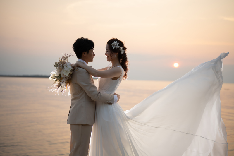 とっても綺麗な夕陽でした♪