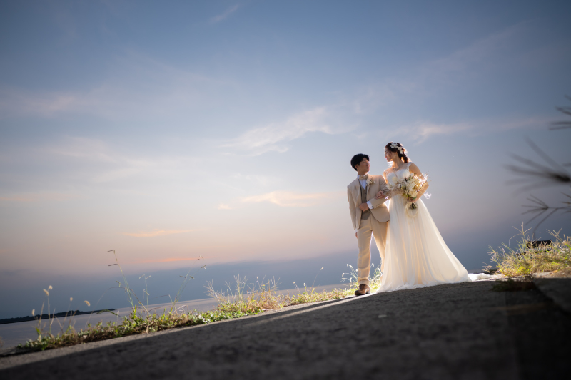 ブルーアワーも素敵でした♪