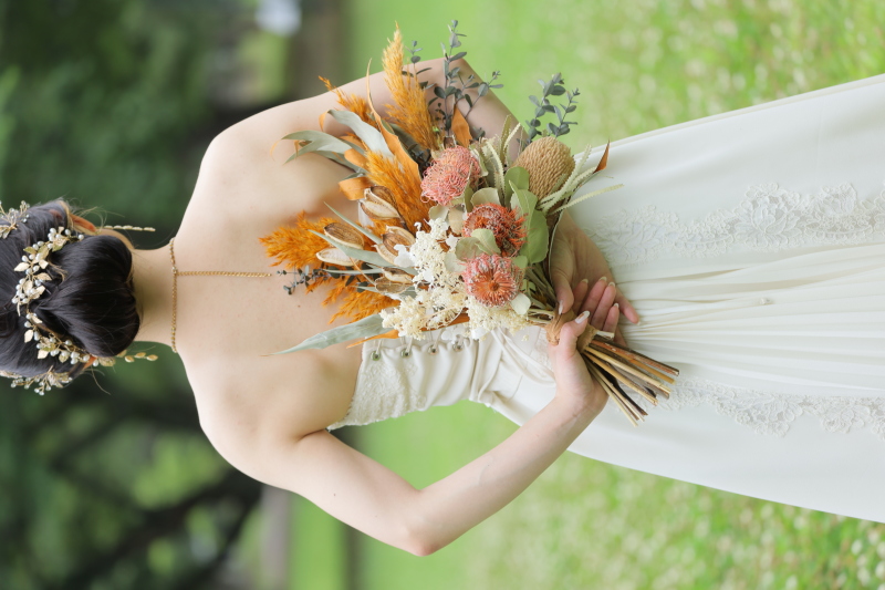 ブーケ、アクセサリーがとってもお似合いです♪