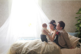 子どもと一緒にウェディング♪