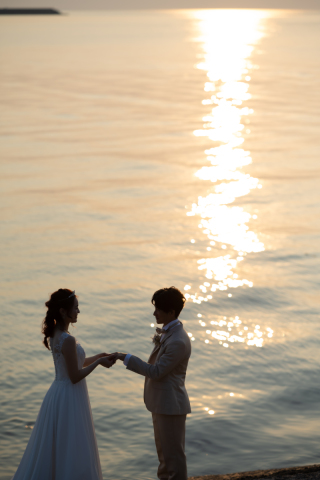 お二人の思い出の場所〜真玉海岸〜