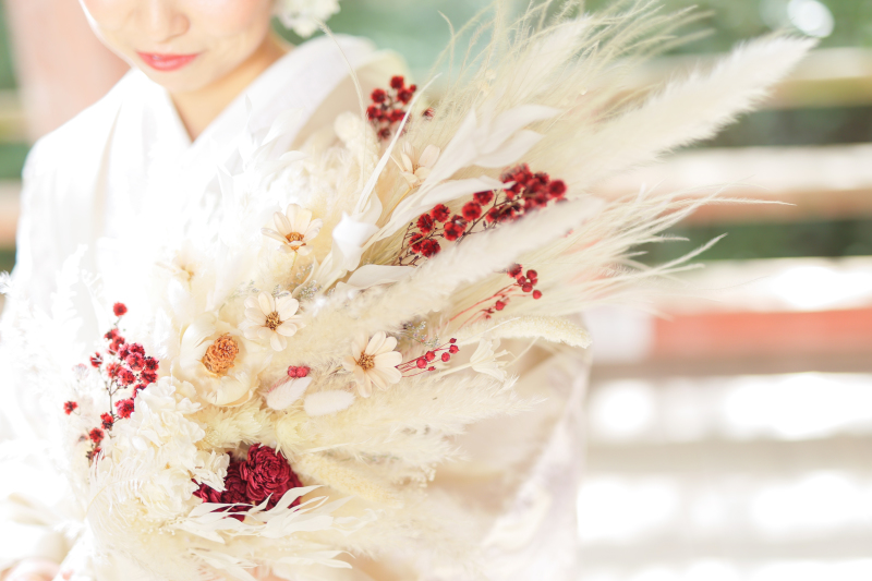和装に合うブーケ