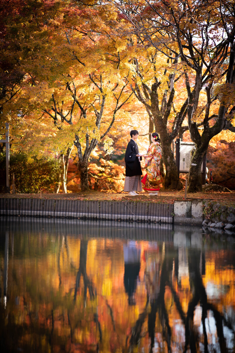 大分の秋を感じる、和装1着・紅葉湯布院ロケ【全データ】