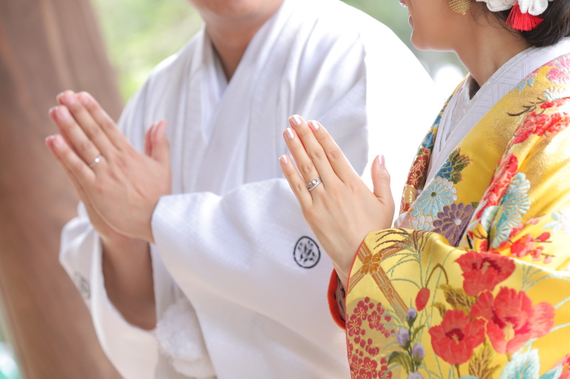 神社での撮影スタート！