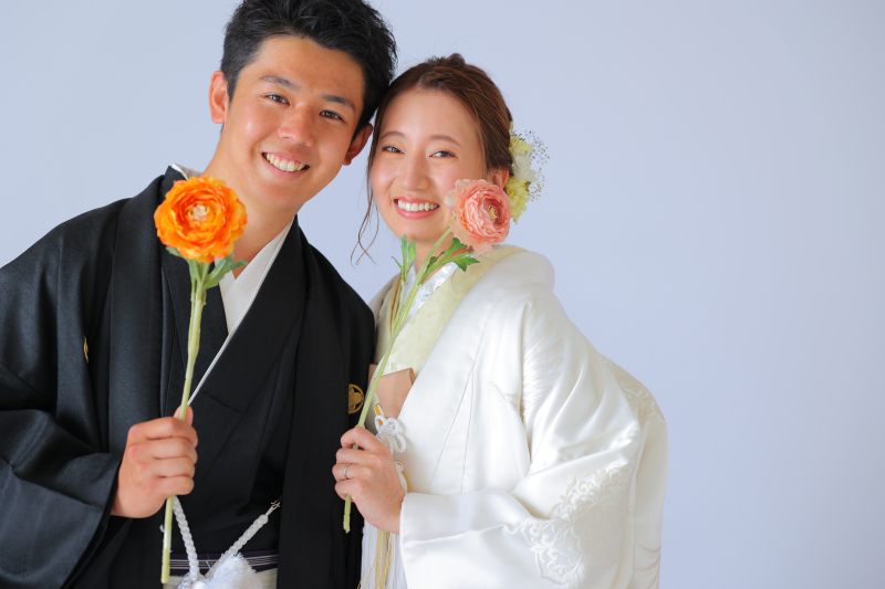 こだわり衣裳でスタジオ撮影