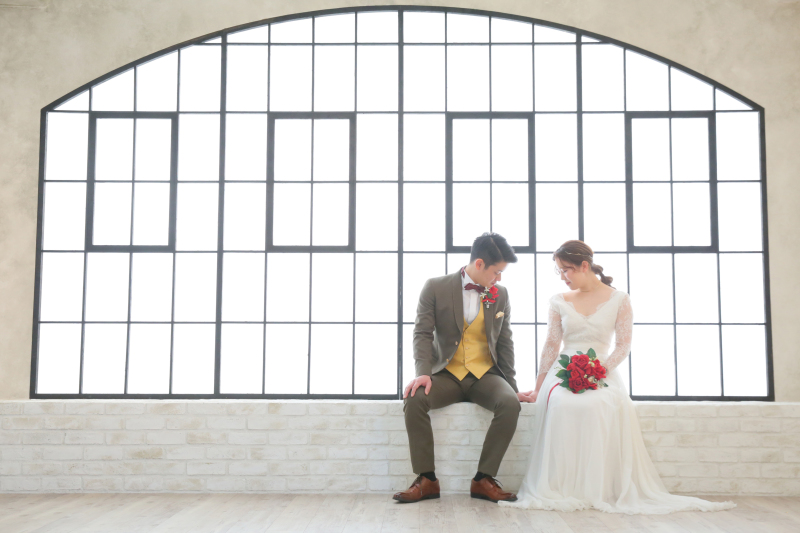 スタジオ×ウェディングフォト