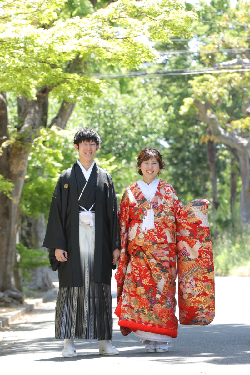 並木道でパシャリ