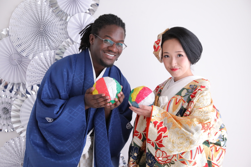日本が大好きな新郎様と念願の和装撮影♪