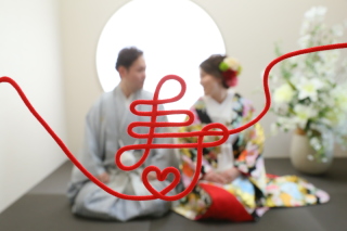 スタジオで和装フォト♩