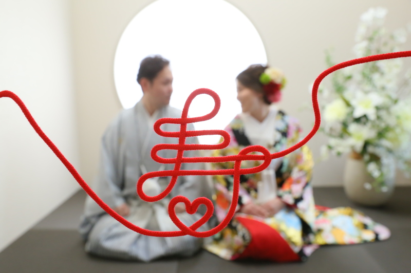 スタジオで和装フォト♩