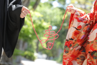 和装で新緑ロケーションフォト♪