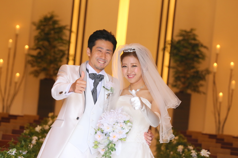 くだけたショットも