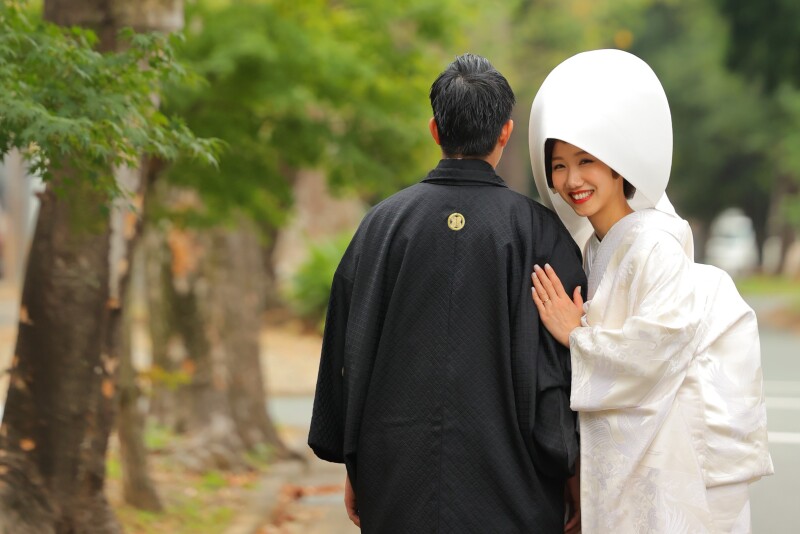 白無垢×綿帽子