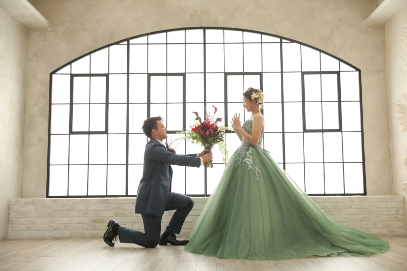 カラードレス×スタジオ