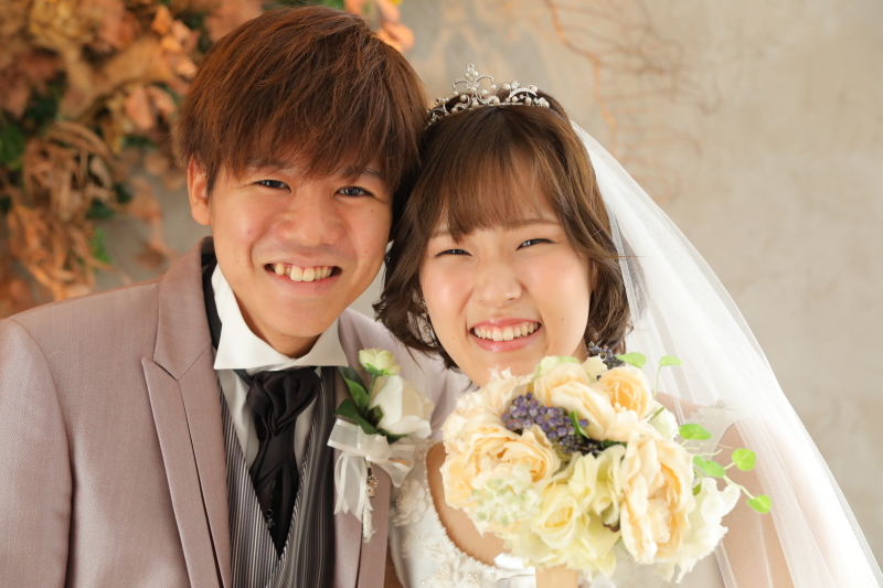 結びは全力笑顔で！