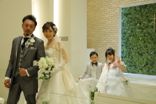 親子でフォトウエディング♡