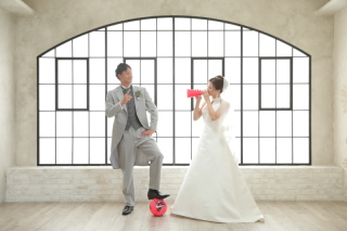 サッカーボールをお持ち込み☆洋装撮影