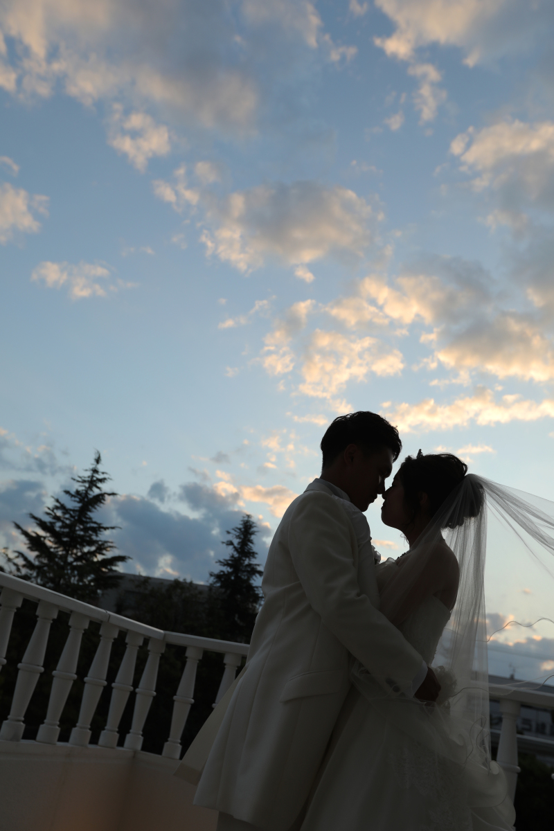 夕暮れシルエット