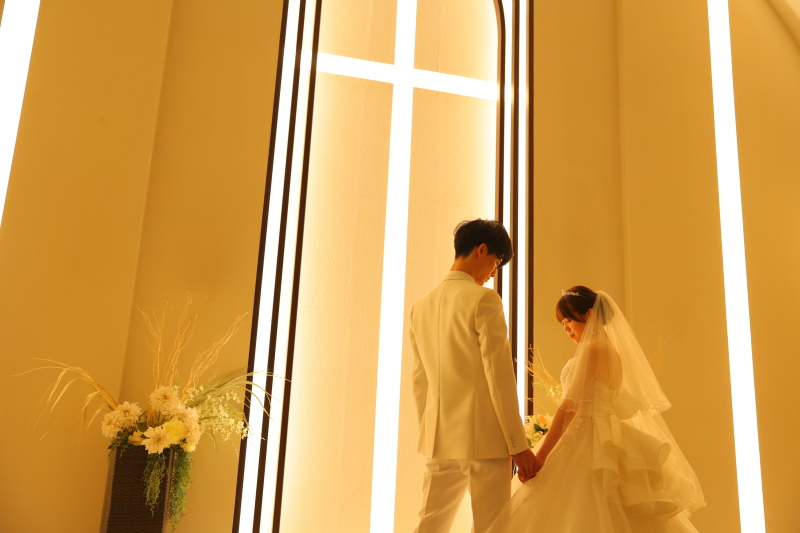 洋装 ベルアンジュールチャペル撮影