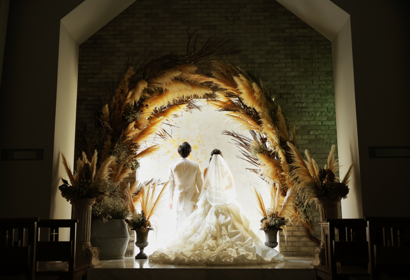 ドライフラワーアーチ