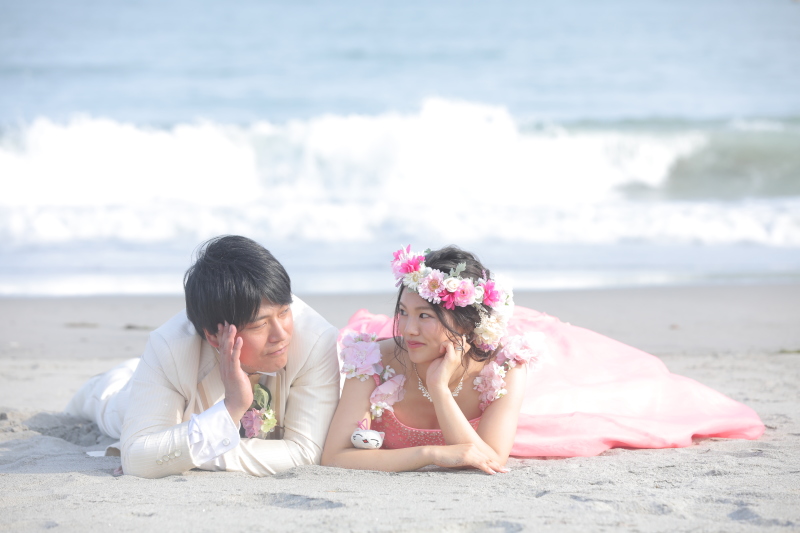 砂浜にごろんっ