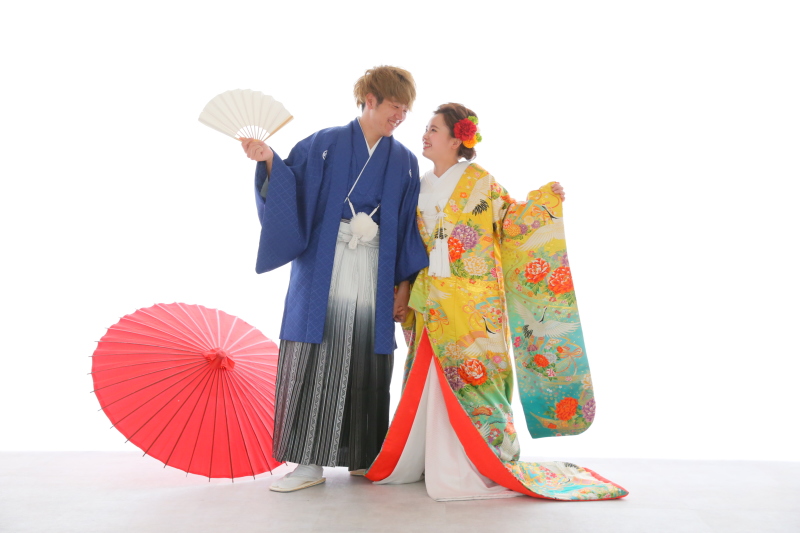 和装で撮影