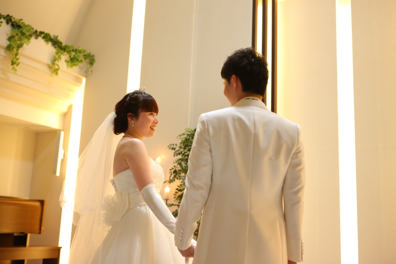 まずはウエディングドレス撮影