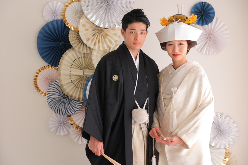 白無垢×角隠し