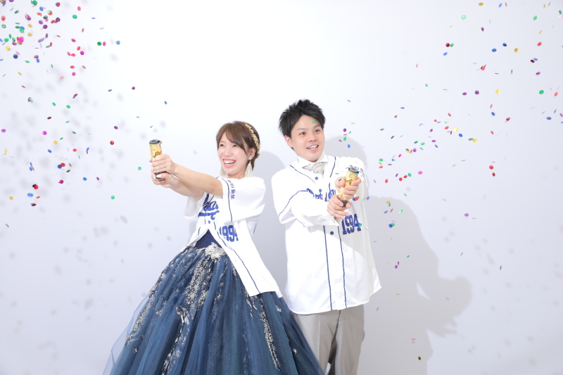 優勝祈願とおふたりを祝して